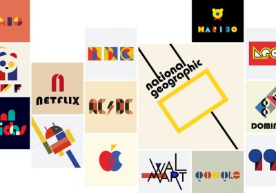 kaip garsūs logotipai atrodytų Bauhaus stiliumi